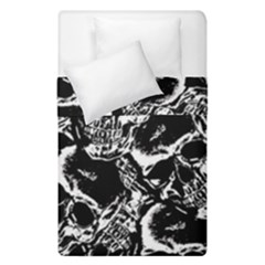 Skulls Pattern Duvet Cover Double Side (single Size) by ValentinaDesign