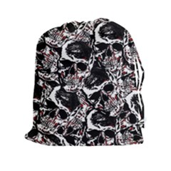 Skull Pattern Drawstring Pouches (xxl) by ValentinaDesign