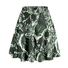 Skull Pattern High Waist Skirt