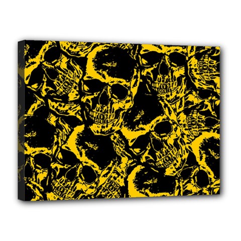 Skull pattern Canvas 16  x 12 