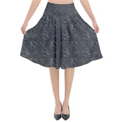 Floral pattern Flared Midi Skirt