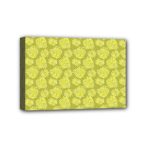 Floral Pattern Mini Canvas 6  X 4  by ValentinaDesign