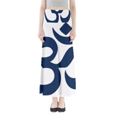 Hindu Om Symbol (dark Blue) Maxi Skirts by abbeyz71