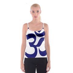 Om Symbol (midnight Blue) Spaghetti Strap Top by abbeyz71