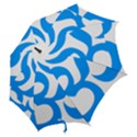 Hindu Om Symbol (Ocean Blue) Hook Handle Umbrellas (Large) View2