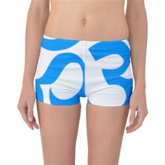 Hindu Om Symbol (ocean Blue) Boyleg Bikini Bottoms by abbeyz71