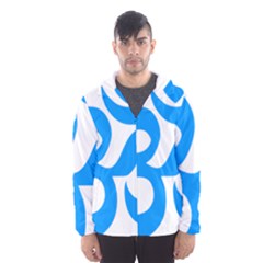 Hindu Om Symbol (ocean Blue) Hooded Wind Breaker (men) by abbeyz71