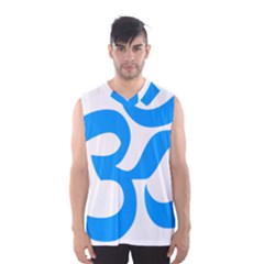 Hindu Om Symbol (ocean Blue) Men s Basketball Tank Top