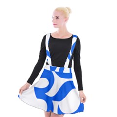 Hindu Om Symbol (blue) Suspender Skater Skirt by abbeyz71