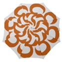 Hindu Om Symbol (Chocolate Brown) Straight Umbrellas View1