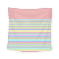 All Ratios Color Rainbow Pink Yellow Blue Green Square Tapestry (small)