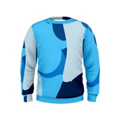 Blue Polka Kids  Sweatshirt