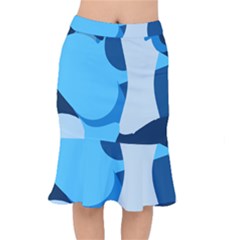 Blue Polka Mermaid Skirt