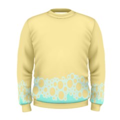 Bubbles Yellow Blue White Polka Men s Sweatshirt by Mariart