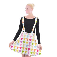 Bunting Triangle Color Rainbow Suspender Skater Skirt