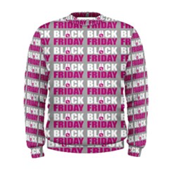 Black Friday Sale White Pink Disc Men s Sweatshirt