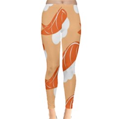 Fish Eat Japanese Sushi Leggings 