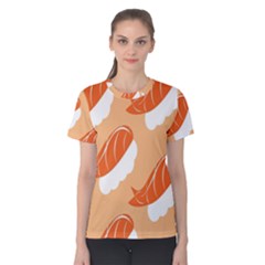 Fish Eat Japanese Sushi Women s Cotton Tee