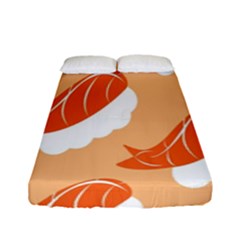 Fish Eat Japanese Sushi Fitted Sheet (full/ Double Size) by Mariart