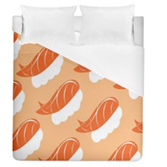 Fish Eat Japanese Sushi Duvet Cover (queen Size) by Mariart