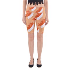 Fish Eat Japanese Sushi Yoga Cropped Leggings