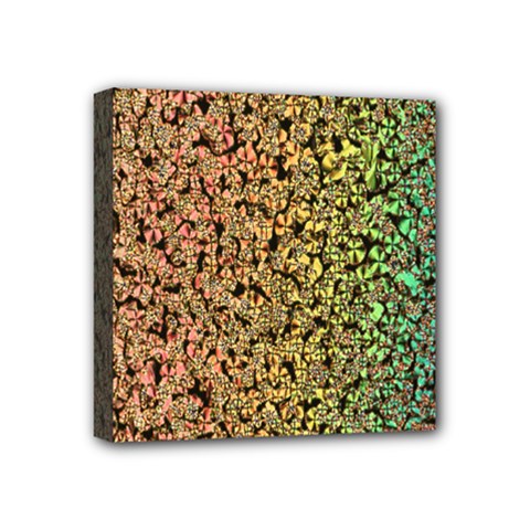 Crystals Rainbow Mini Canvas 4  X 4 