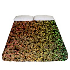 Crystals Rainbow Fitted Sheet (queen Size) by Mariart