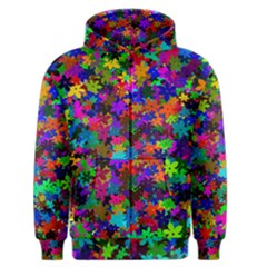Flowersfloral Star Rainbow Men s Zipper Hoodie by Mariart
