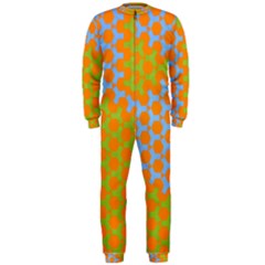 Green Blue Orange Onepiece Jumpsuit (men)  by Mariart