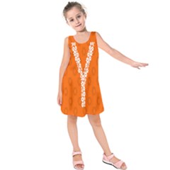 Iron Orange Y Combinator Gears Kids  Sleeveless Dress