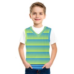 Line Horizontal Green Blue Yellow Light Wave Chevron Kids  Sportswear by Mariart