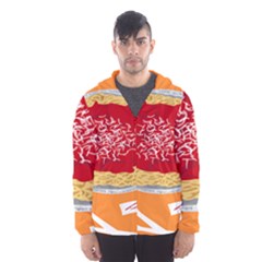 Instant Noodles Mie Sauce Tomato Red Orange Knife Fox Food Pasta Hooded Wind Breaker (men) by Mariart