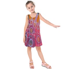 Micro Macro Belle Fisher Nature Stone Kids  Sleeveless Dress