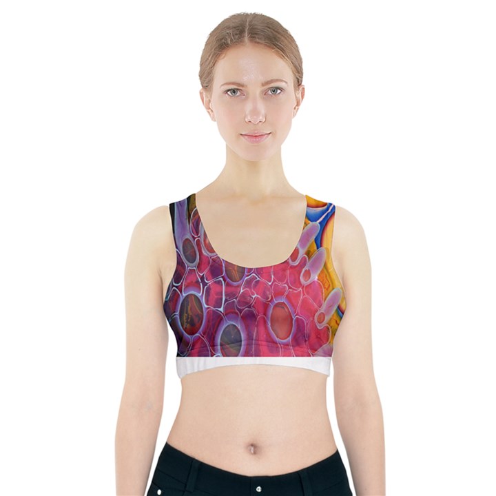 Micro Macro Belle Fisher Nature Stone Sports Bra With Pocket