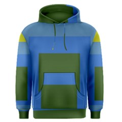 Plaid Green Blue Yellow Men s Pullover Hoodie by Mariart