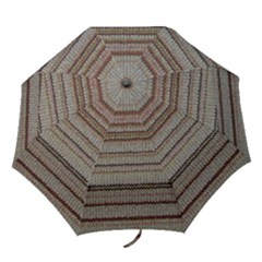 Stripy Knitted Wool Fabric Texture Folding Umbrellas