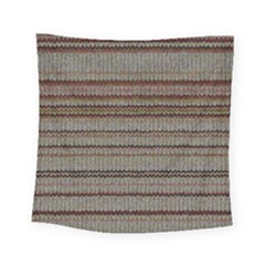 Stripy Knitted Wool Fabric Texture Square Tapestry (Small)