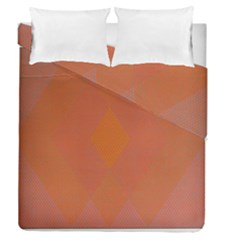 Live Three Term Side Card Orange Pink Polka Dot Chevron Wave Duvet Cover Double Side (queen Size)
