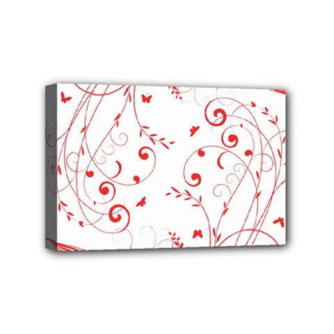 Floral Design Mini Canvas 6  X 4  by ValentinaDesign