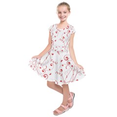 Floral Design Kids  Short Sleeve Dress by ValentinaDesign