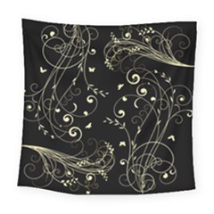 Floral Design Square Tapestry (large) by ValentinaDesign