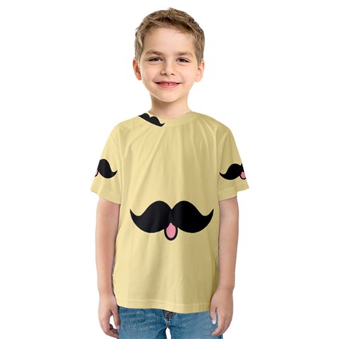 Mustache Kids  Sport Mesh Tee by Nexatart