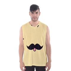 Mustache Men s Basketball Tank Top by Nexatart