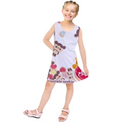 Chocopa Panda Kids  Tunic Dress by Nexatart