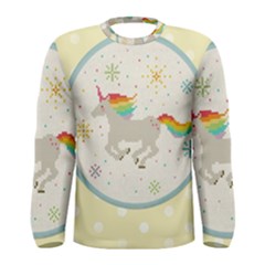 Unicorn Pattern Men s Long Sleeve Tee by Nexatart