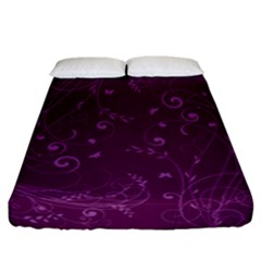 Floral Design Fitted Sheet (california King Size)