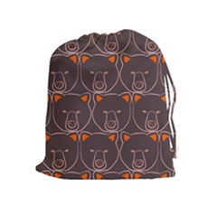 Bears Pattern Drawstring Pouches (extra Large) by Nexatart