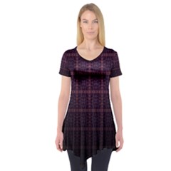 Best Pattern Wallpapers Short Sleeve Tunic  by Nexatart