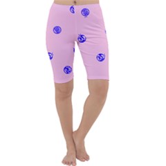 Star Space Balloon Moon Blue Pink Circle Round Polkadot Cropped Leggings  by Mariart