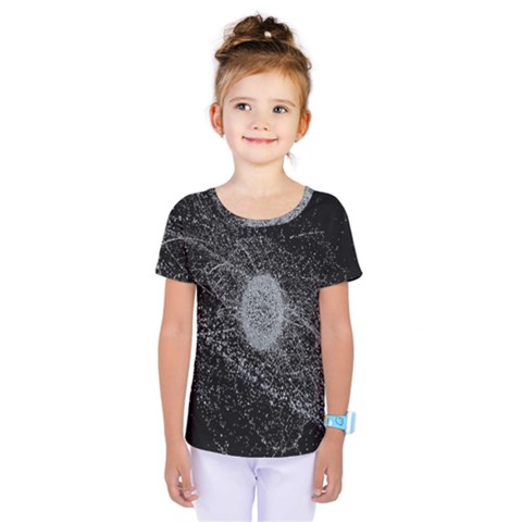 Space X Circle Line Black Kids  One Piece Tee by Mariart